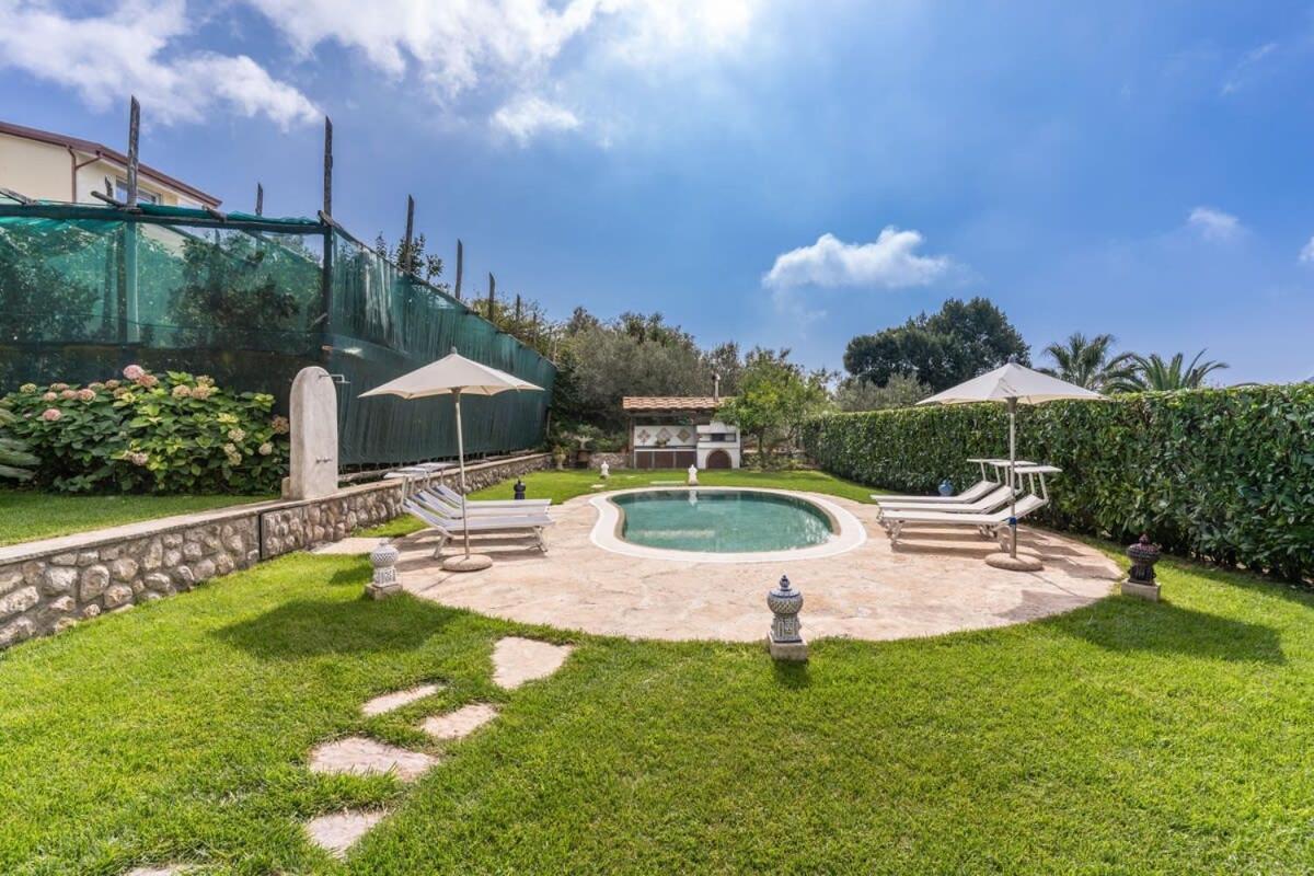 Villa Mimosa Rustic Elegance Views & Pool Massa Lubrense Luaran gambar