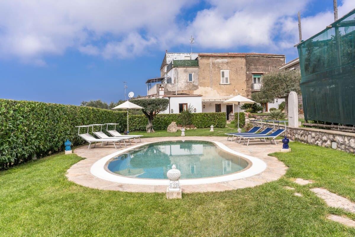Villa Mimosa Rustic Elegance Views & Pool Massa Lubrense Luaran gambar