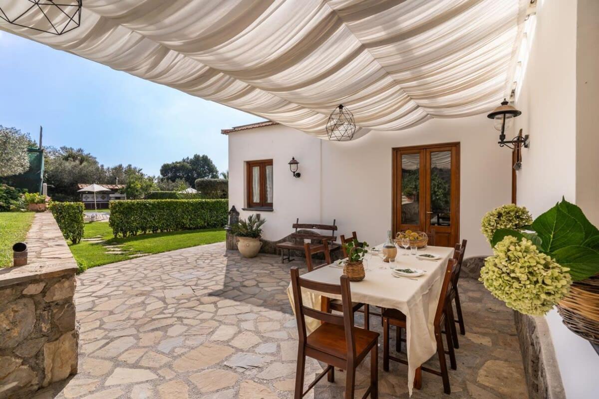 Villa Mimosa Rustic Elegance Views & Pool Massa Lubrense Luaran gambar