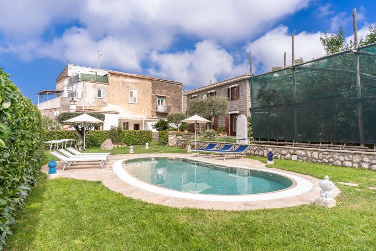 Villa Mimosa Rustic Elegance Views & Pool Massa Lubrense Luaran gambar